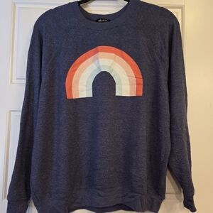 Navy Blue Rainbow Sweater